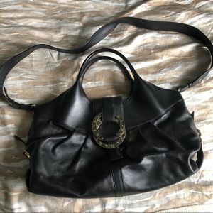 Bvlgari Black Leather Purse